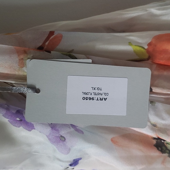 Floral Silk blend flowy dress NWT - Picture 10 of 12